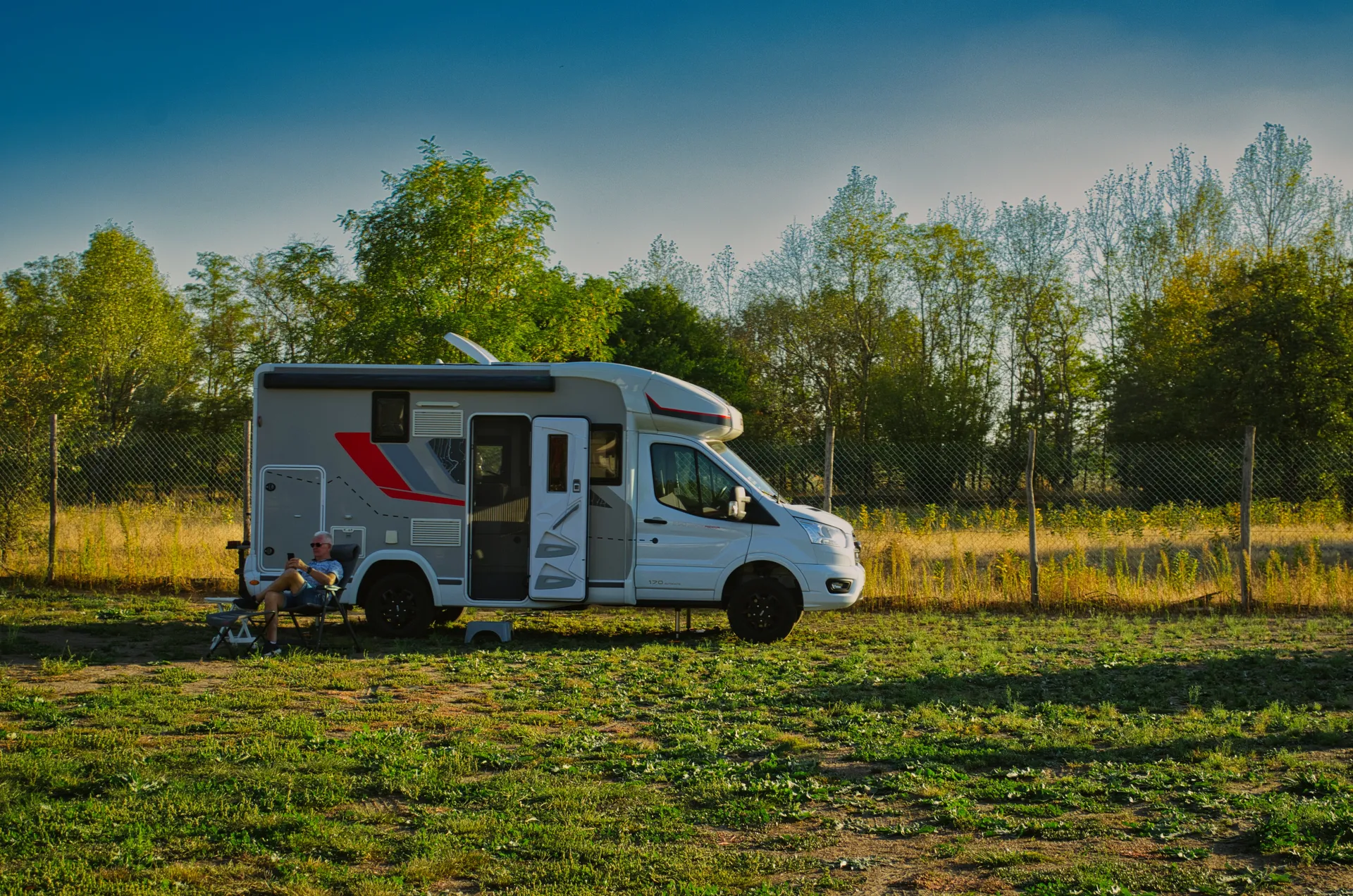 Ontspannen bij de camper